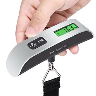 Balança Eletronica Bagagem Digital Mão Com Gancho Mala 50kg