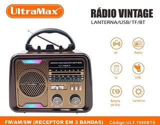 ￼Radio Retro bluetooth ,entrada usb,microsd，rgb